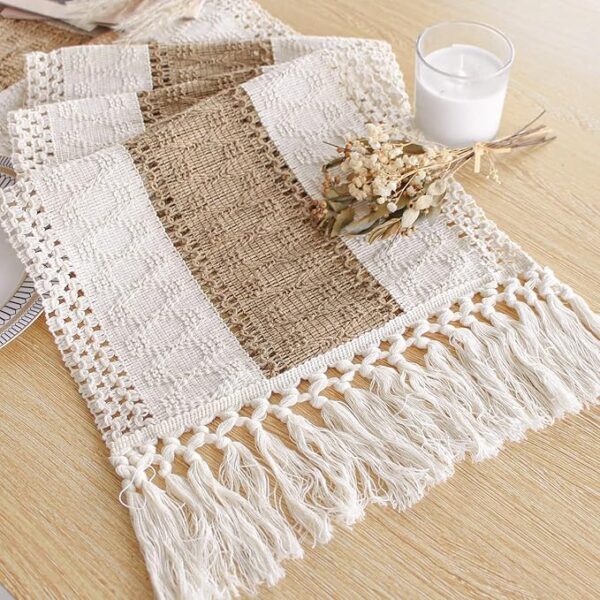 FEXIA Boho Table Runner for Spring Home