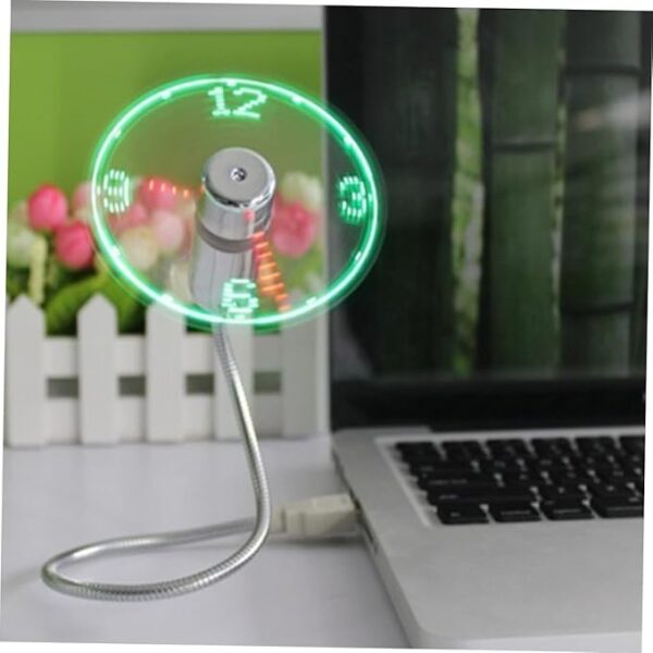 Mipcase 1Pc USB Clock Fan