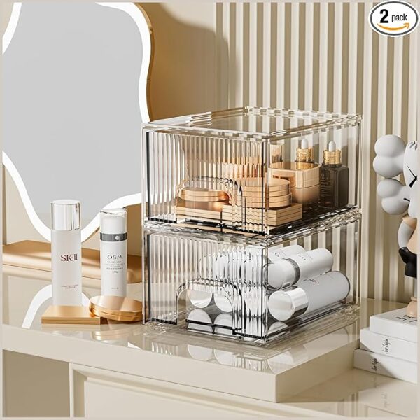 ZHIAI 2 Pack Cosmetic Organizer