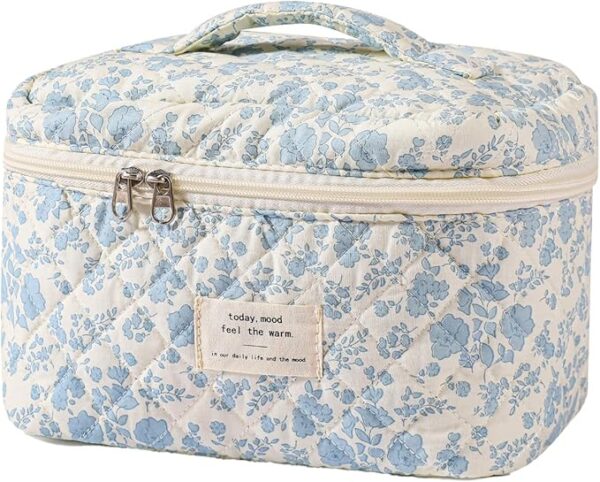 Travel Quilted Makeup Bag