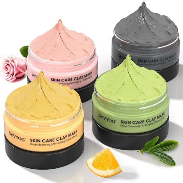 4 Pcs Clay Facial Mask Set