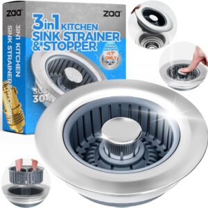 Upgraded 3in1 Kitchen Sink Drain Strainer