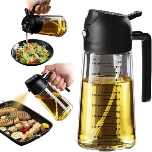 TrendPlain 16oz/470ml Glass Olive Oil Sprayer for Cooking