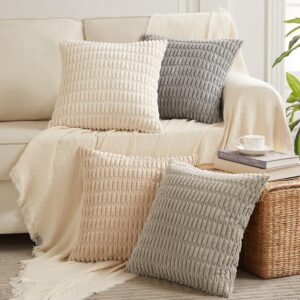 Fancy Homi 4 Packs Throw Pillow Covers