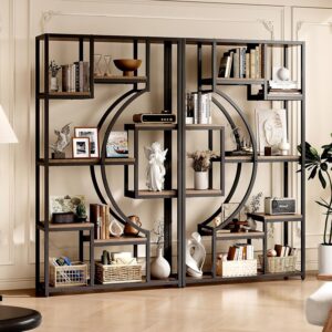 Wide Geometric Display Shelf
