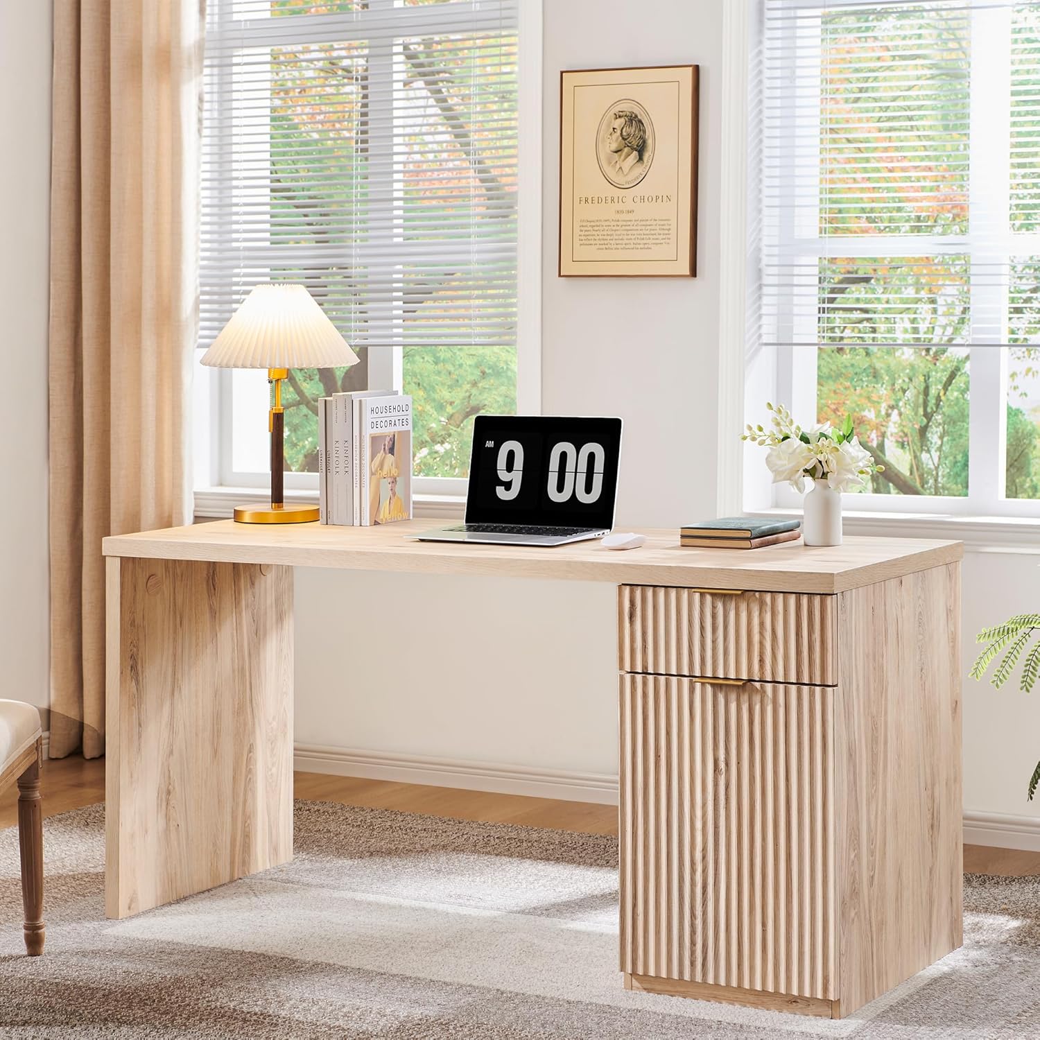 Modern Executive Desk with Storage - Image 4