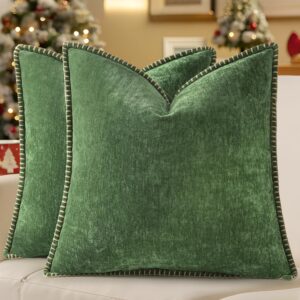 decorUhome Christmas Chenille Pillow Covers
