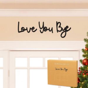 Dripykiaa Love You Bye Wood Sign Home Decor