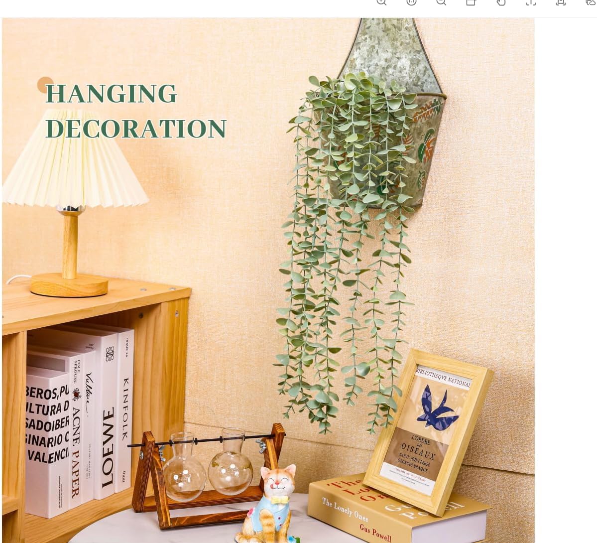 Der Rose 1Pcs Fake Plants Hanging Artificial