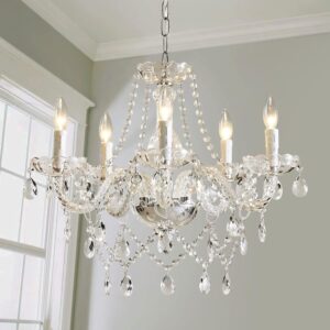 Crystal Glass Chandelier Pendant Ceiling Lighting Fixture
