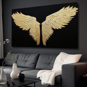 Bird Wall Decor Black and Gold Wall Art