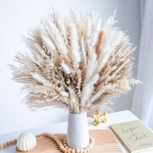 96PCS Natural Dried Pampas Grass Home Decor