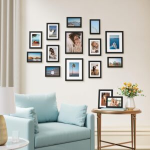Vittanly 15 Pack Picture Frames Collage Wall Decor