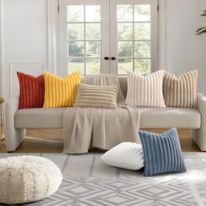 Faux Fur Christmas Throw Pillow Covers